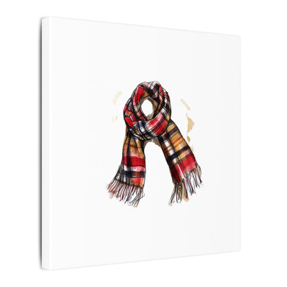 Autumn Scarf Canvas Art Print | Cozy Home Décor, Gift for Fall Lovers, Seasonal Wall Art, Unique Interior Design