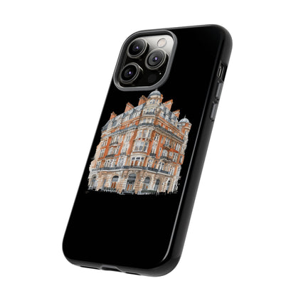 Cityscape Phone Case, Tough Phone Cover, Urban Art Case, Vintage Architecture Design, Gift for Travelers, Stylish Phone Accessory