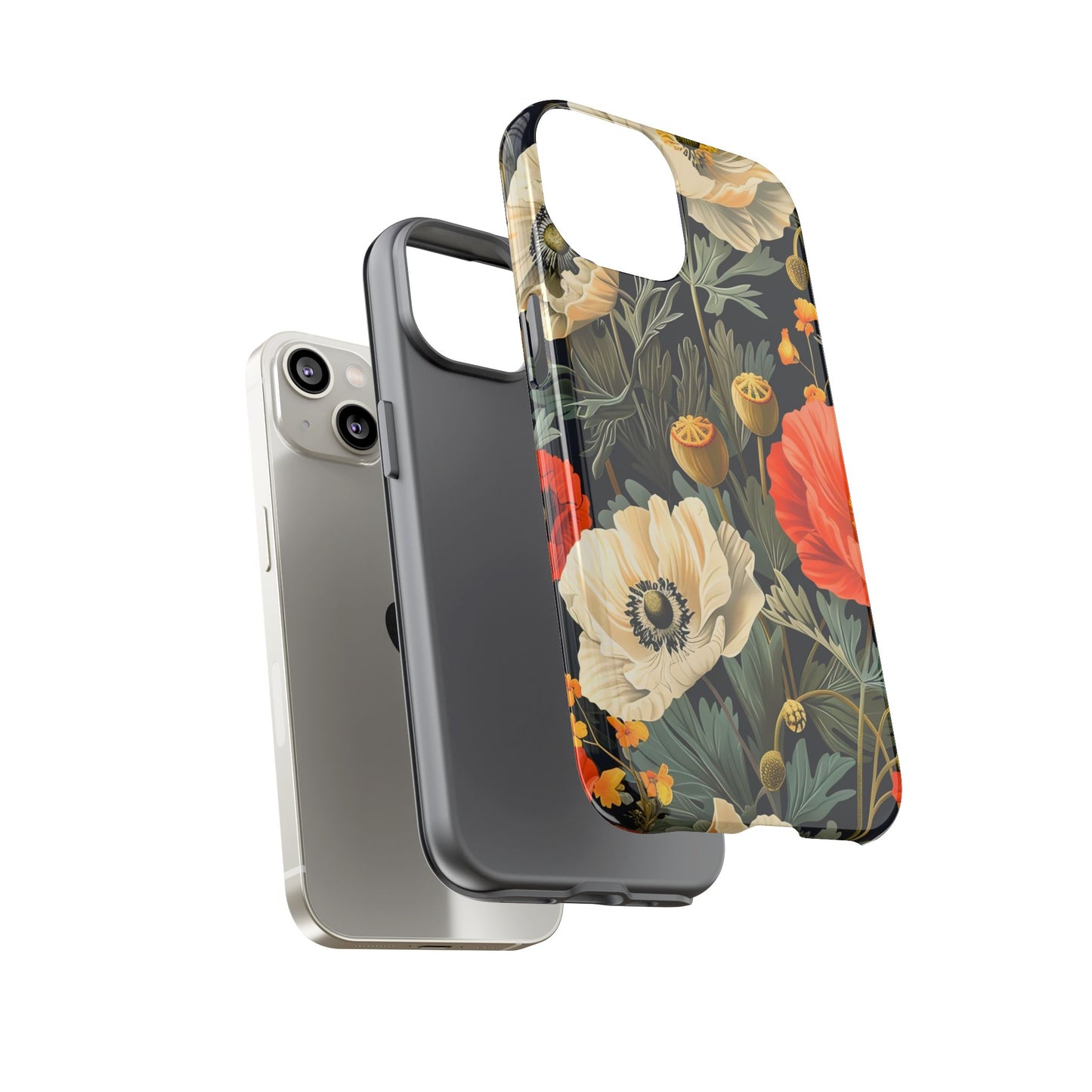 Floral Phone Case - Tough Cases with Vibrant Garden Design, Phone Accessory, Gift for Her, Spring Style, Nature Lover