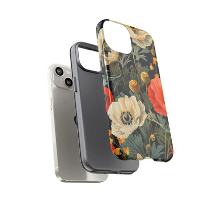 Floral Phone Case - Tough Cases with Vibrant Garden Design, Phone Accessory, Gift for Her, Spring Style, Nature Lover