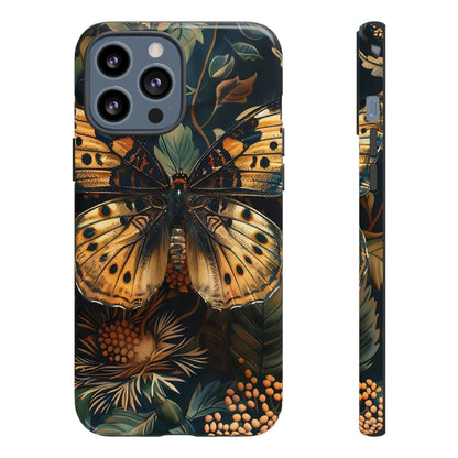 Butterfly Floral Phone Case, Tough Cases, Protective Cover, Unique Gift, Nature Lover, Art Print, Spring Decor