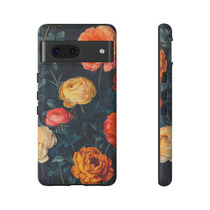 Floral Phone Case - Tough Cases, Stylish Protection, Gift for Flower Lovers, Customizable Cover, Floral Design Mobile Accessory
