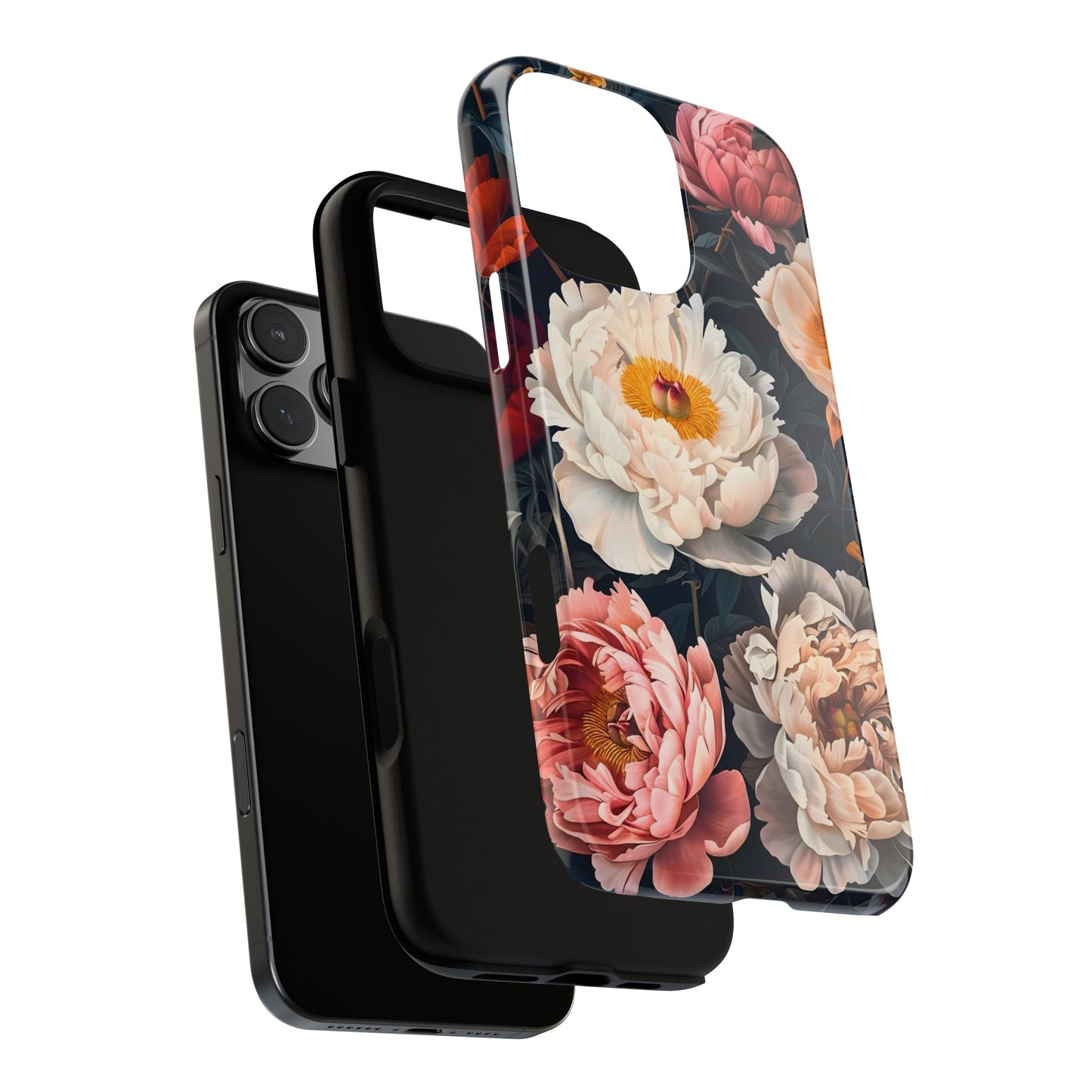 Floral Phone Case, Tough Phone Cover, Flower Design, Unique Gift for Her, Trendy Accessory, Spring Decor