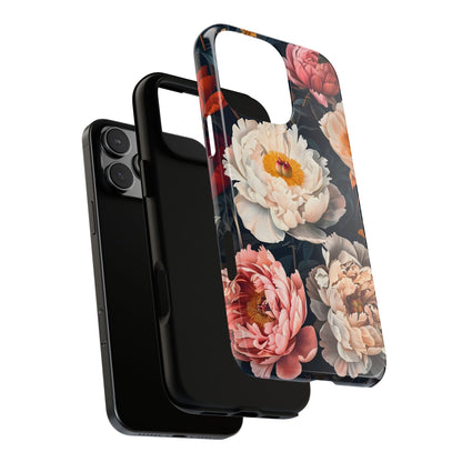 Floral Phone Case, Tough Phone Cover, Flower Design, Unique Gift for Her, Trendy Accessory, Spring Decor