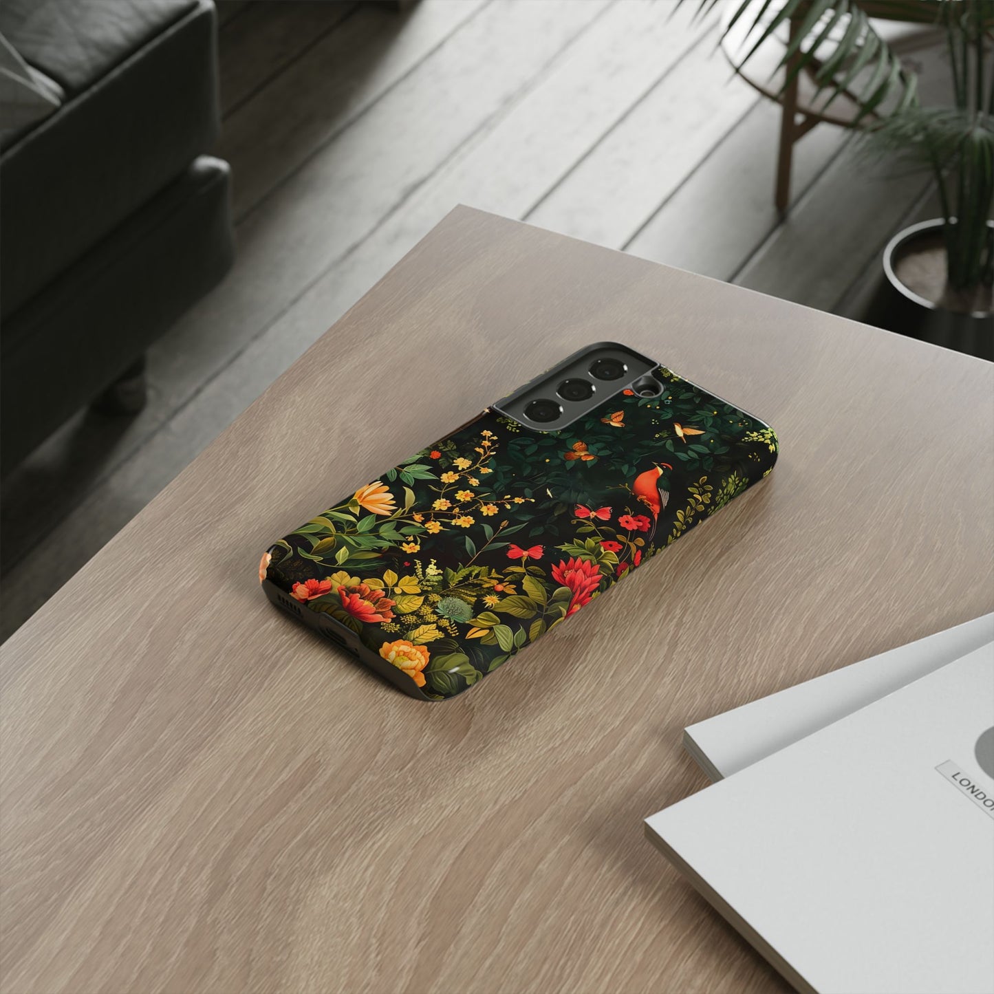 Floral Tough Phone Case, Nature-Inspired Design, Ideal for Garden Lovers, Gift for Birthdays, Christmas, Eco-Friendly Accessory