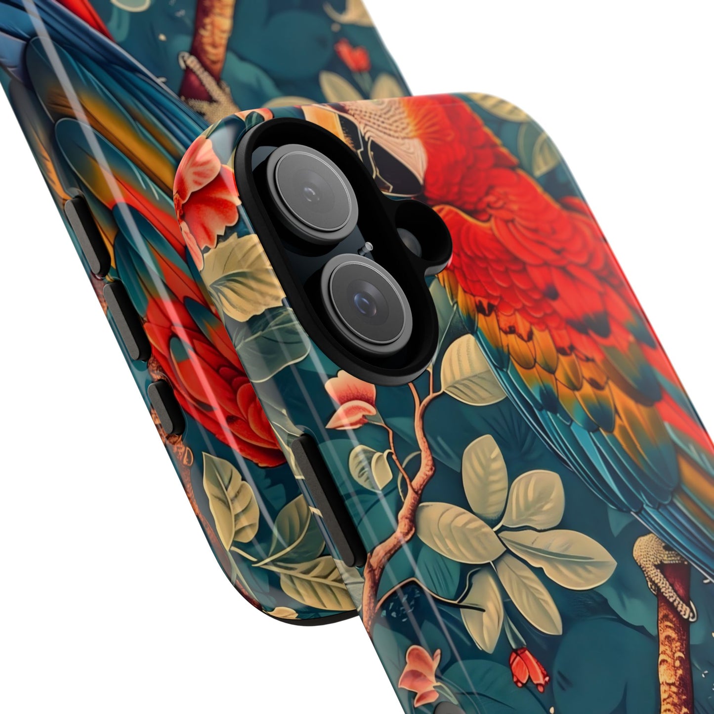 Tough Cases - Colorful Parrot Phone Case, Tropical Bird Phone Cover, Nature Lover Gift, Animal Print Case, Eco-Friendly Accessories