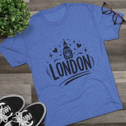 London Cozy Unisex Tri-Blend Crew Tee