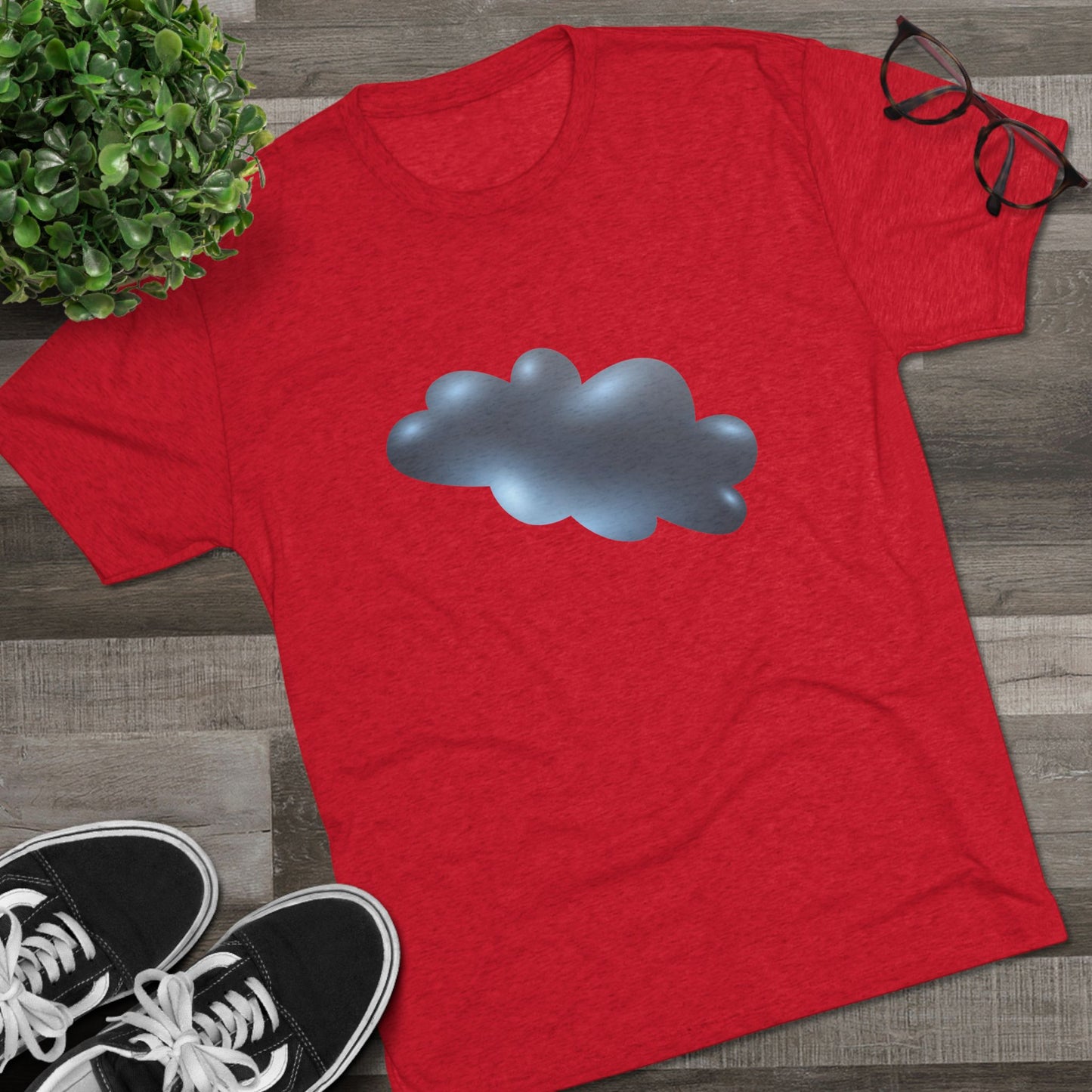 Serene Cloudscape - Dreamy Cloud Soft Unisex Tri-Blend Crew Tee