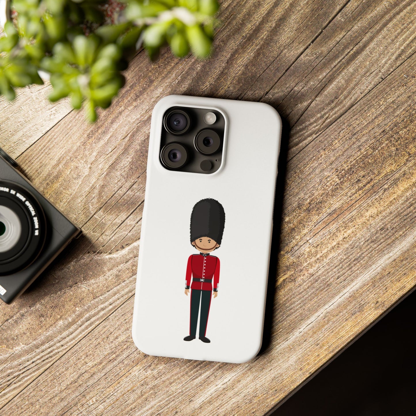 Slim Phone Cases with Royal Guard Design for UK Lovers, Travel Souvenir, Holiday Gift, Phone Accessories, Fun Style