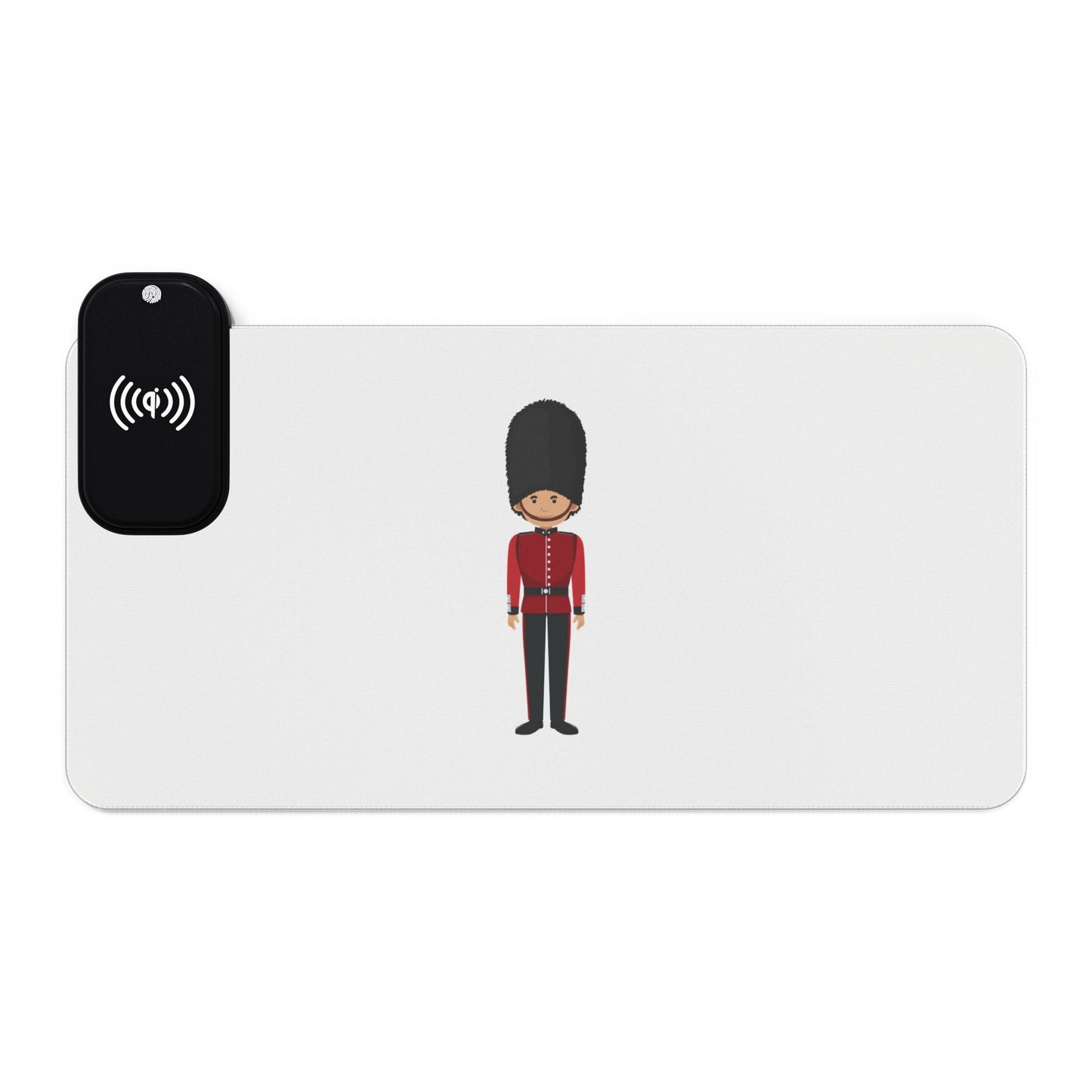 Queen’s Guard (Boy) - LED Gaming Mouse Pad with Wireless Charging, Gaming Desk Accessory, RGB Light Gaming Gear, Modern Tech Gift, Ideal for Gamers