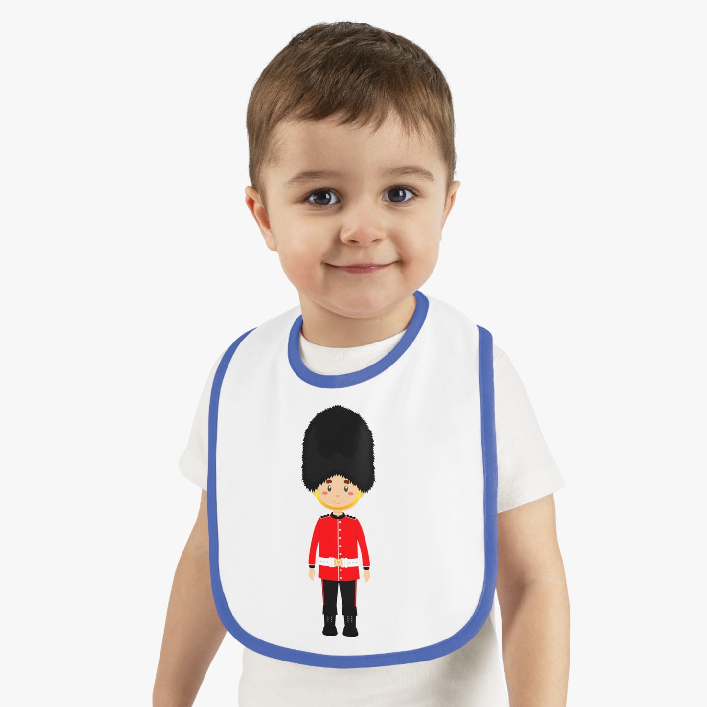 Cute Royal Guard Baby Bib, Baby Shower Gift, Infant Feeding Bib, Fun Baby Wear, Newborn Accessories