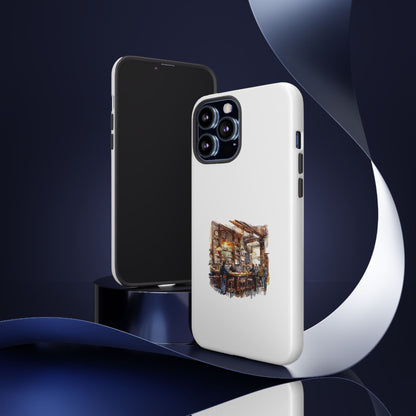 Artistic Phone Case - Cozy Bar Scene Design