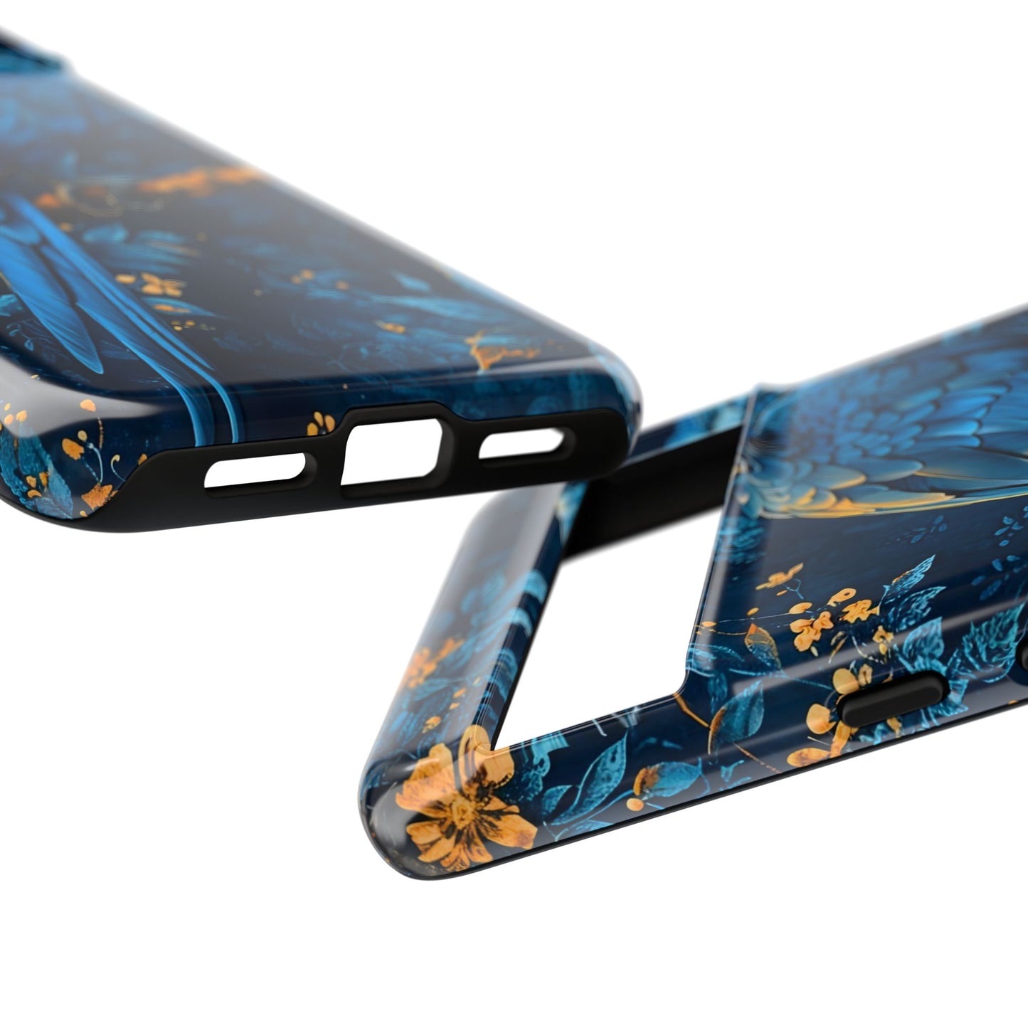 Tough Cases - Vibrant Blue Parrot Phone Case, Tropical Bird Phone Cover, Nature Lover Gift, Eco-Friendly Accessories, Unique Wildlife Decor
