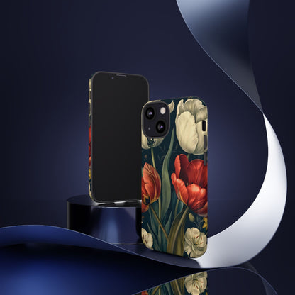 White Flower Tough Cases