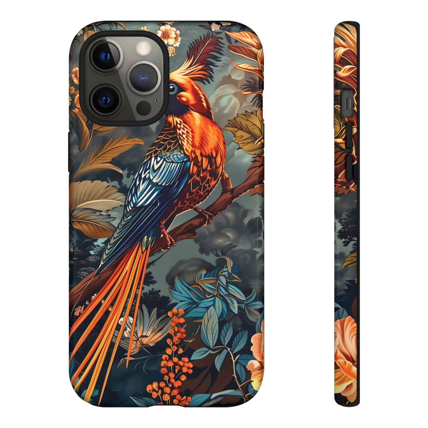 Vibrant Phone Case with Exotic Bird Design, Floral Phone Cover, Tough Case for Nature Lovers, Unique Gift Idea, Phone Accessory, [...]