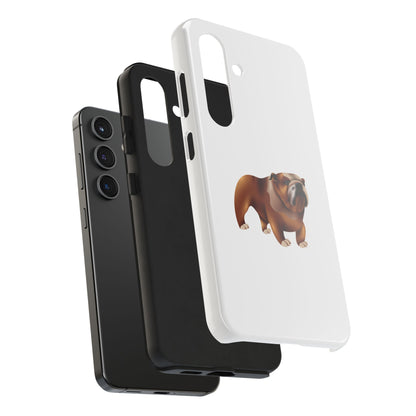 Bulldog Tough Phone Case, Durable Dog Lover Accessory, Pet-Themed Phone Cover, Unique Gift for Dog Owners, Cute Pet Cases