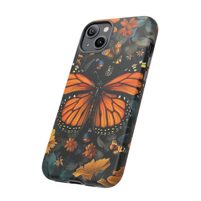 Monarch Butterfly Phone Case, Tough Cases, Nature Lover Gift, Floral Mobile Cover, Eco-Friendly Phone Accessory, Butterfly Design