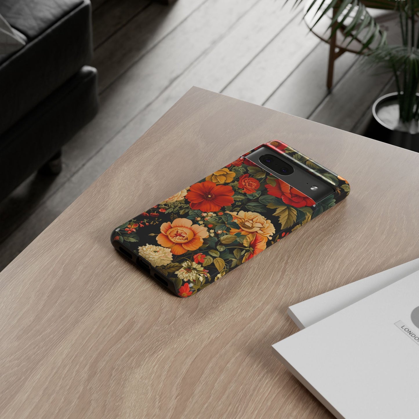 Floral Phone Case, Tough Cases, Decorative Tech Accessories, Gift for Her, Nature Lover Gift, Boho Style Case, Spring Floral Cover