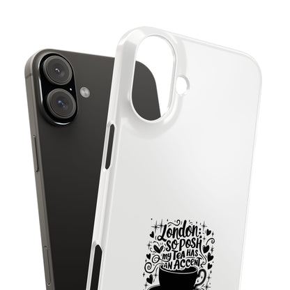 Coffee Lover Slim Phone Cases, Custom Smartphone Cover, Gifts for Coffee Enthusiasts, Unique Accessories, Birthday Gift Idea