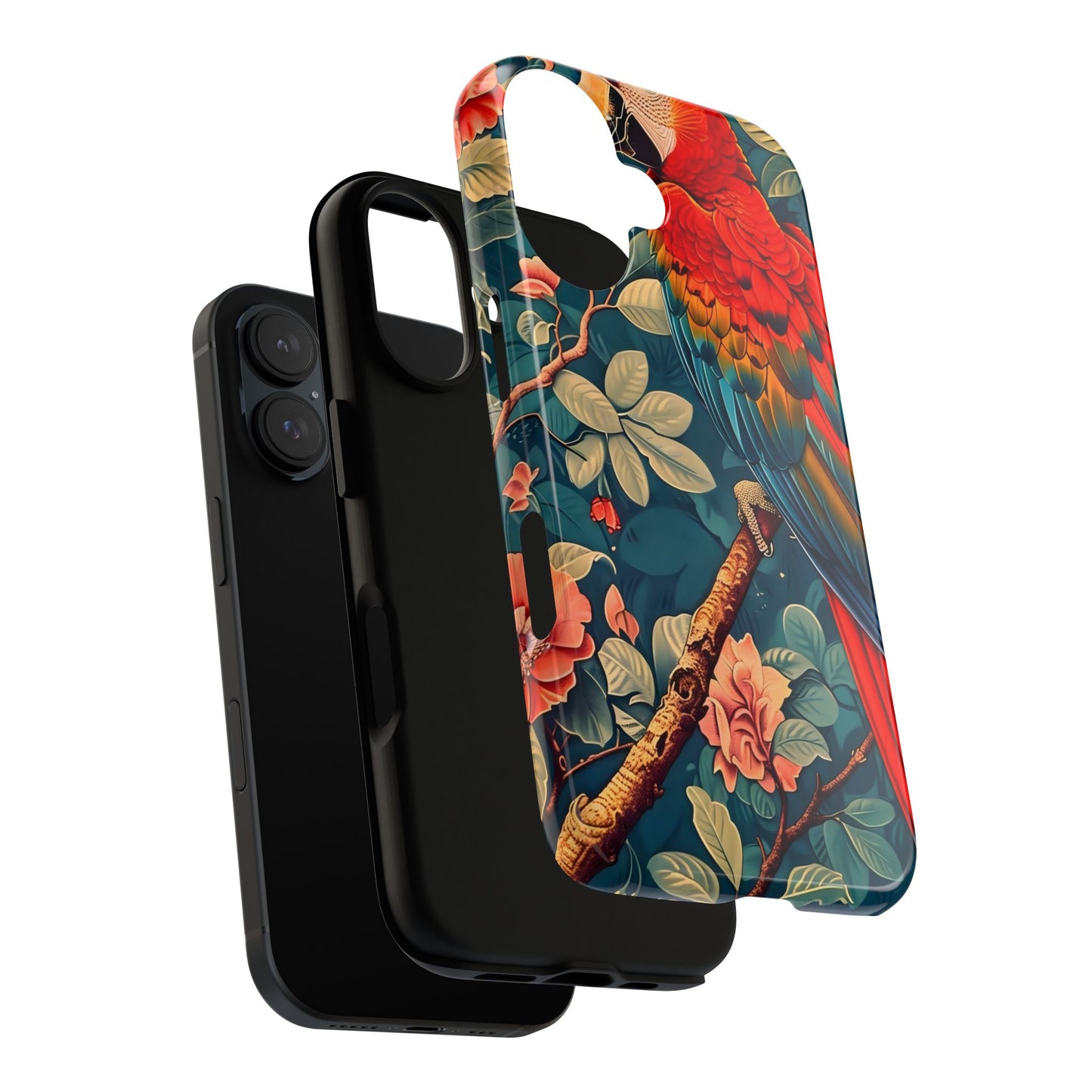 Tough Cases - Colorful Parrot Phone Case, Tropical Bird Phone Cover, Nature Lover Gift, Animal Print Case, Eco-Friendly Accessories