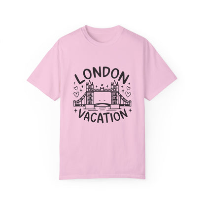 London Vacation Unisex Garment-Dyed T-shirt