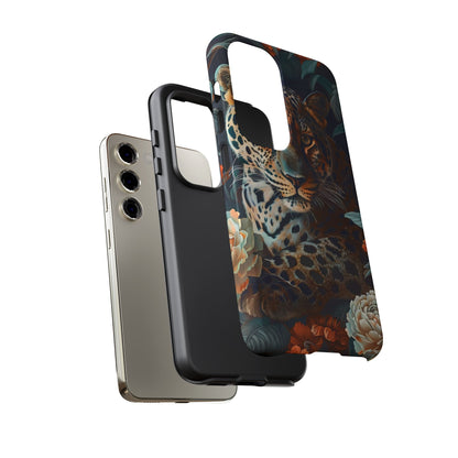 Wildlife Phone Case with Leopard Design | Tough Cases, Animal Prints, Floral Phone Cover, Gift for Nature Lovers, Unique Phone Accessories