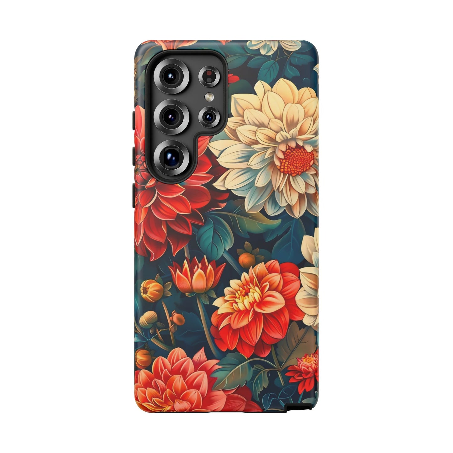 Floral Phone Case - Vibrant Tough Cases, Stylish Floral Cell Phone Cover, Gift for Her, Trendy Phone Accessory, Flower Design