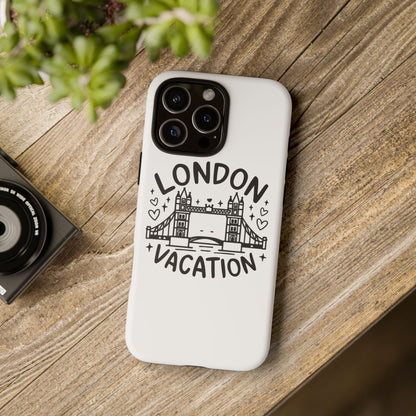 London Vacation Phone Case, Travel Accessories, Unique Gift, London Lover, Custom Phone Cover, Vacation Souvenir
