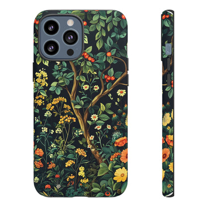 Floral Phone Case - Tough Cases, Colorful Nature Design, Gift for Flower Lovers, Phone Accessory, Unique Cell Phone Cover