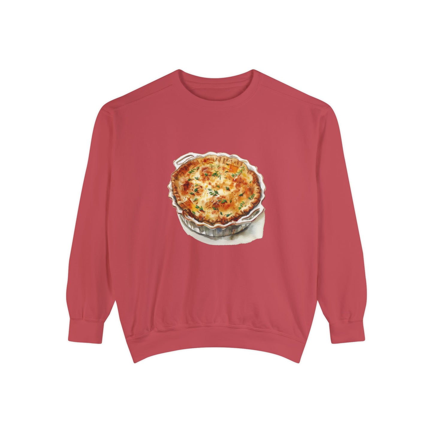 Unisex Garment-Dyed Sweatshirt - British Food Traditional Dishes and Culinary Delights