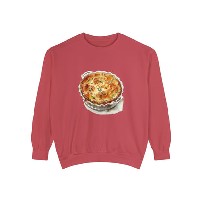 Unisex Garment-Dyed Sweatshirt - British Food Traditional Dishes and Culinary Delights
