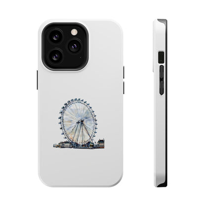 Stylish Magnetic Phone Cases with London Eye Design, Custom Phone Covers, Unique Gift for Travelers, Chic Electronic Accessories
