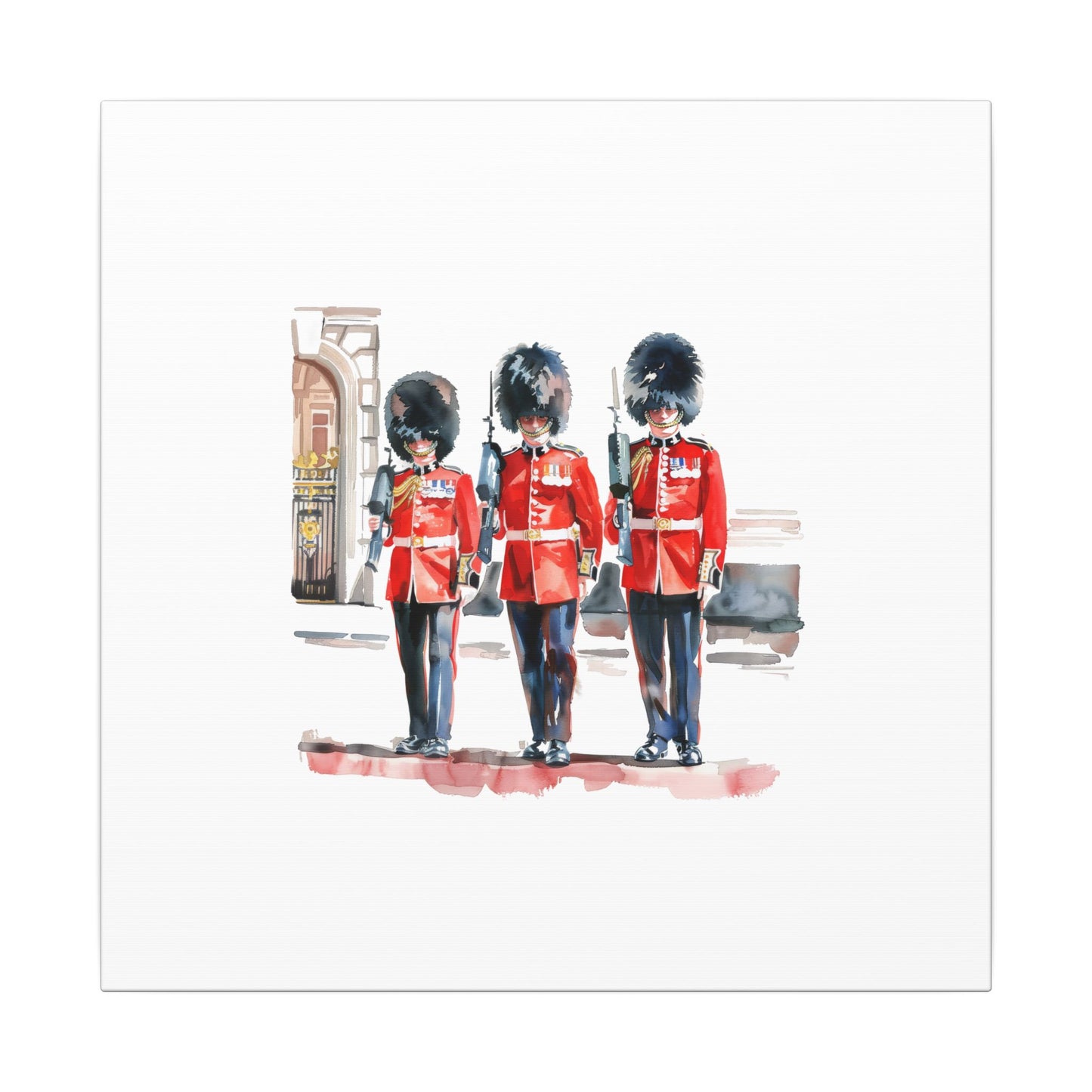 Royal Guards Canvas Print, British Wall Art, Home Decor, Unique Gift, London Culture