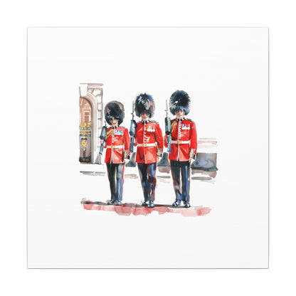 Royal Guards Canvas Print, British Wall Art, Home Decor, Unique Gift, London Culture
