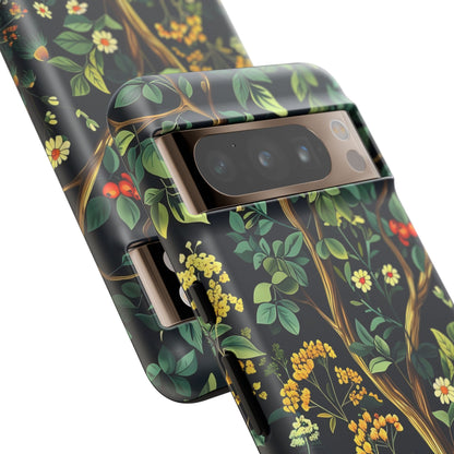 Floral iPhone Case, Nature Inspired Tough Case, Botanical Phone Cover, Eco-Friendly Gift, Unique Floral Design