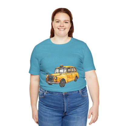Unisex Jersey Short Sleeve Tee - Trendy British Vintage Car