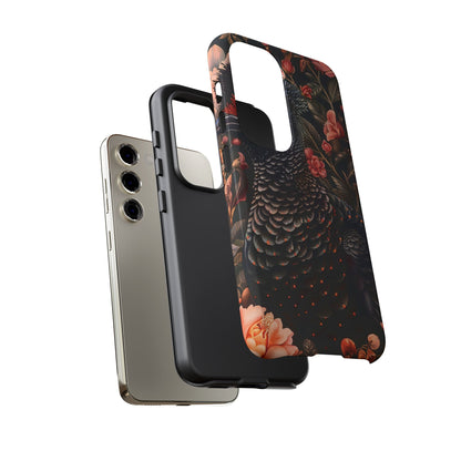 Tough Cases: Floral Design Phone Case, Stylish Protection for Your Phone, Unique Gift for Bird Lovers, Vibrant Floral Art, [...]