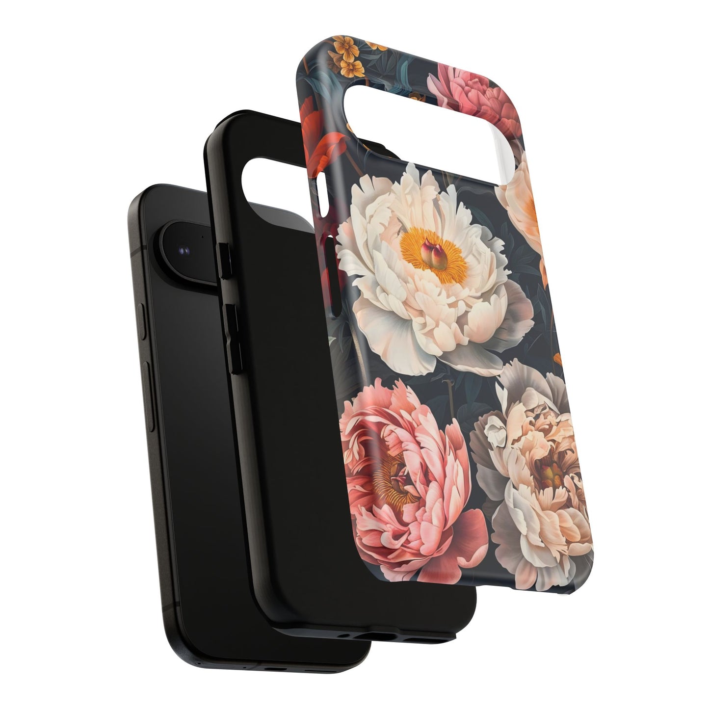 Floral Phone Case, Tough Phone Cover, Flower Design, Unique Gift for Her, Trendy Accessory, Spring Decor
