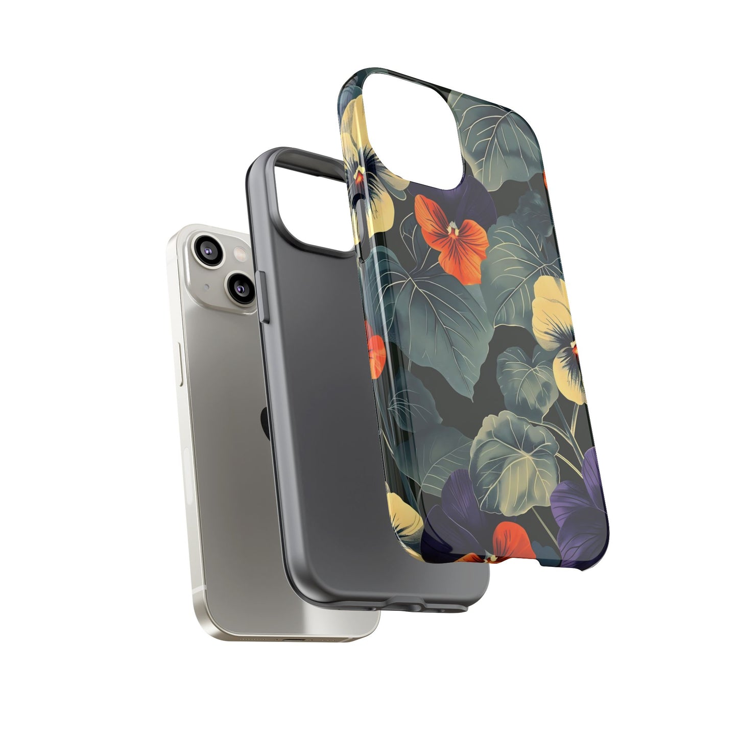 Tough Cases Floral iPhone Case, Tough Phone Cover, Stylish Floral Design, Gift for Her, Summer Vibe, Durable Protective Case