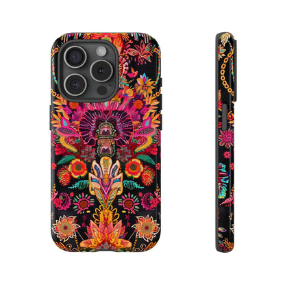 Colorful Floral Phone Case, Tough Cases, Unique Phone Cover, Boho Style Accessory, Gift for Her, Trendy Smartphone Protection