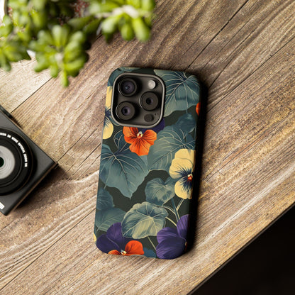 Tough Cases Floral iPhone Case, Tough Phone Cover, Stylish Floral Design, Gift for Her, Summer Vibe, Durable Protective Case