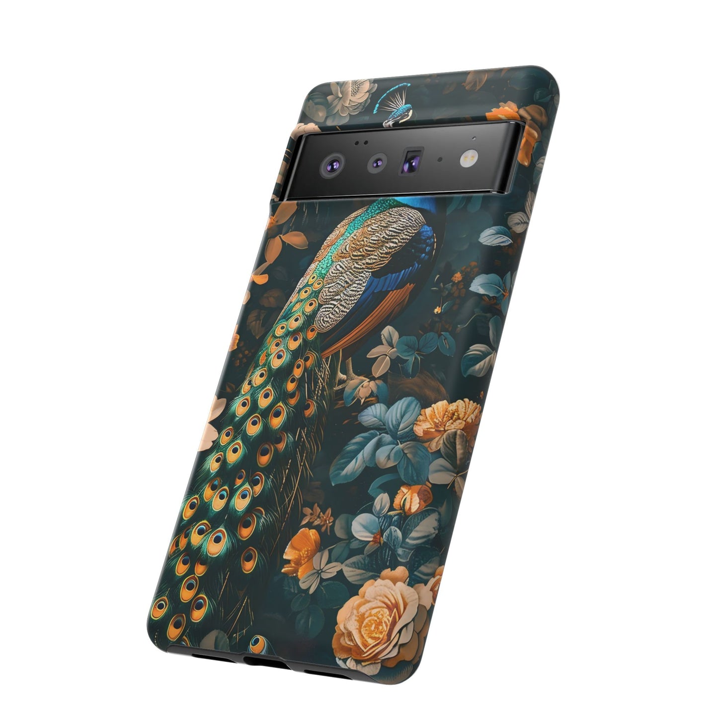 Peacock Phone Case - Elegant Floral Design, Tough Case for Protection, Unique Gift for Nature Lovers, Stylish Accessory, Eco-Friendly