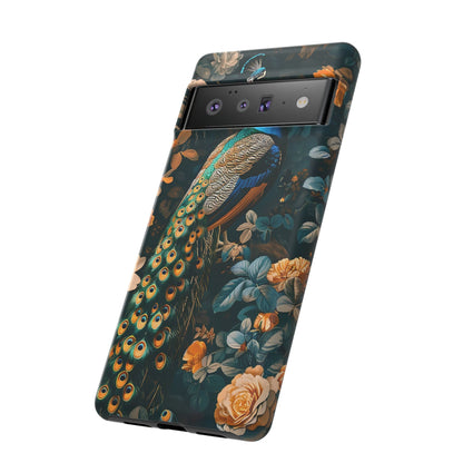 Peacock Phone Case - Elegant Floral Design, Tough Case for Protection, Unique Gift for Nature Lovers, Stylish Accessory, Eco-Friendly