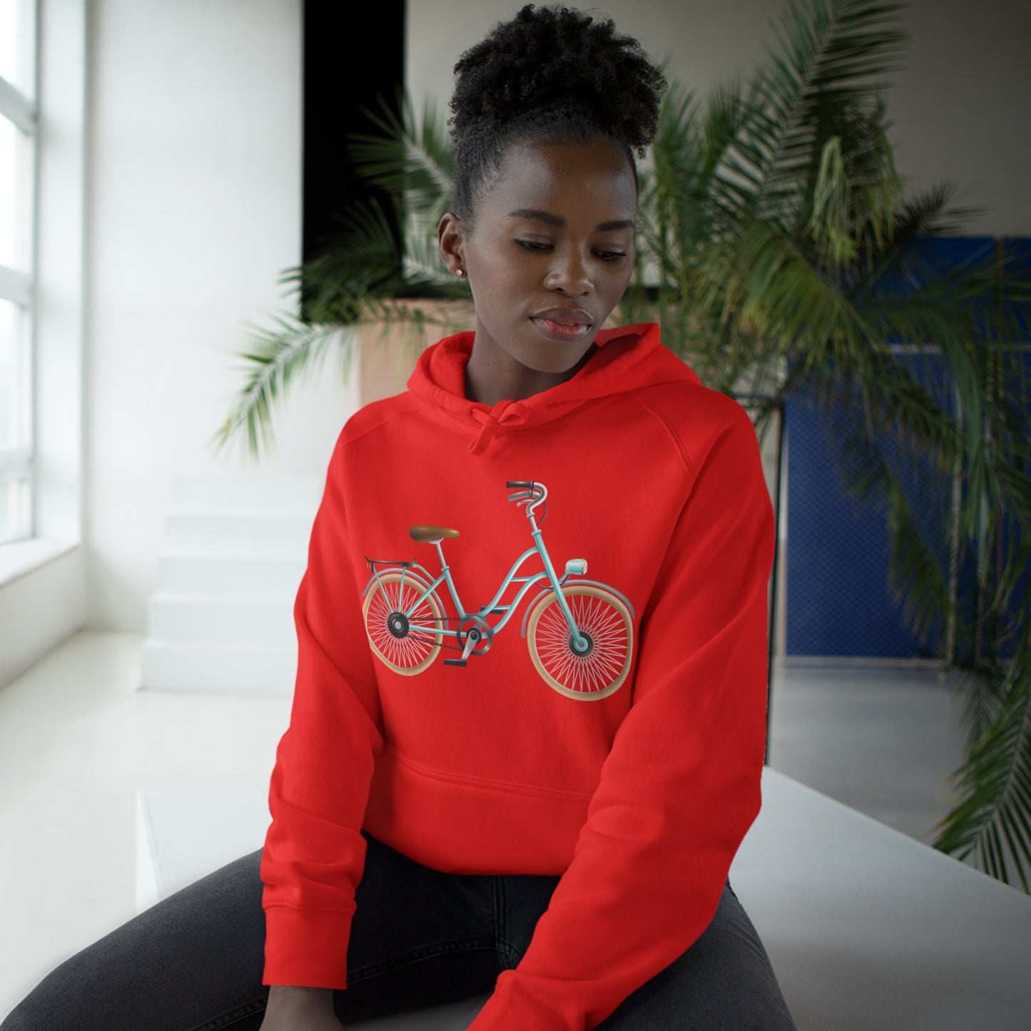 Form-fitting Unisex Hoodie - Classic British Bicycle