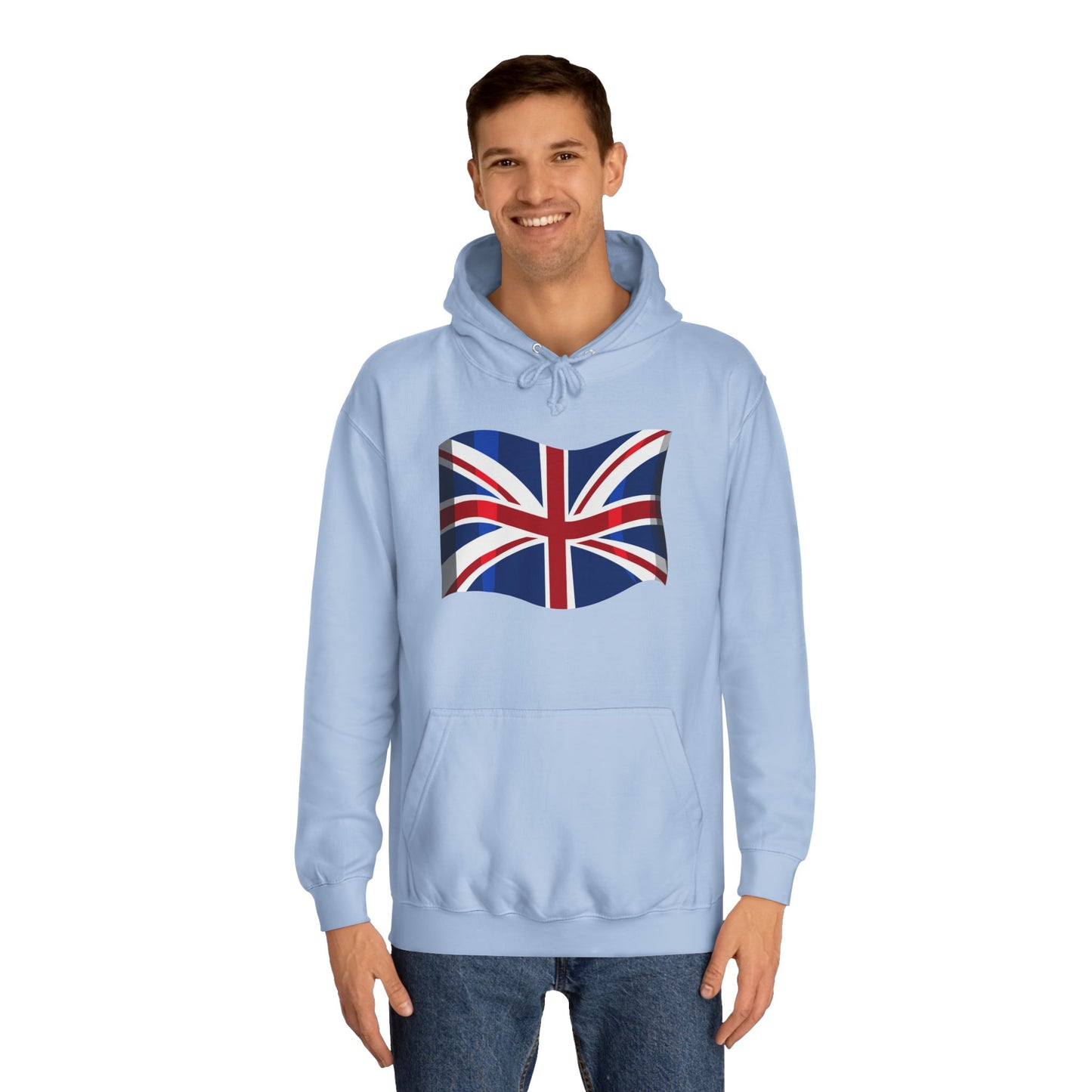 Unisex College Hoodie - Iconic British Flag