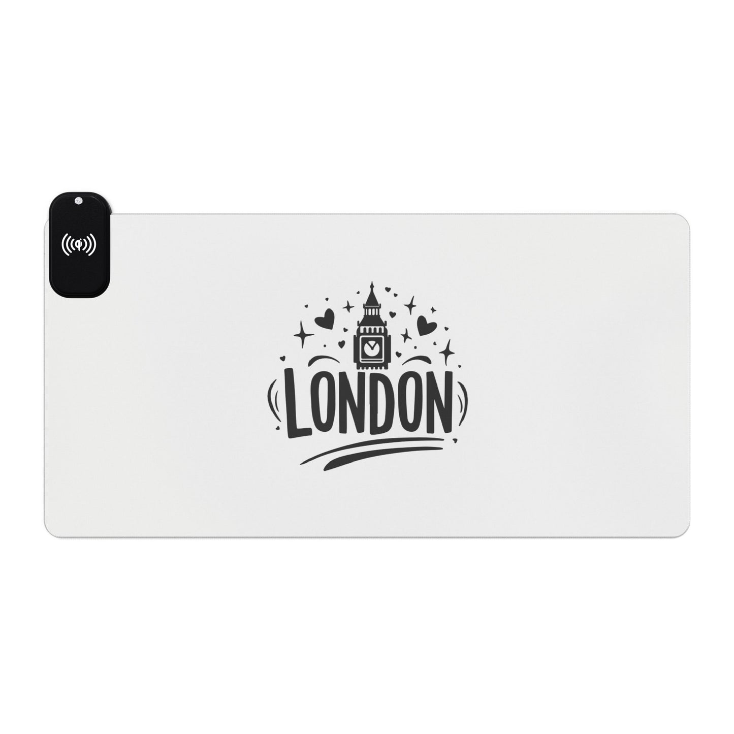 Beautiful London - LED Gaming Mouse Pad, Wireless Charging