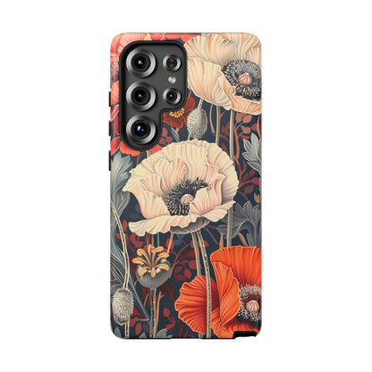 Floral iPhone Case, Tough Phone Cover, Artistic Protection, Flower Design, Unique Gift for Her, Phone Accessory, Trendy Tech