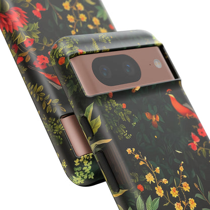 Floral Tough Phone Case, Nature-Inspired Design, Ideal for Garden Lovers, Gift for Birthdays, Christmas, Eco-Friendly Accessory