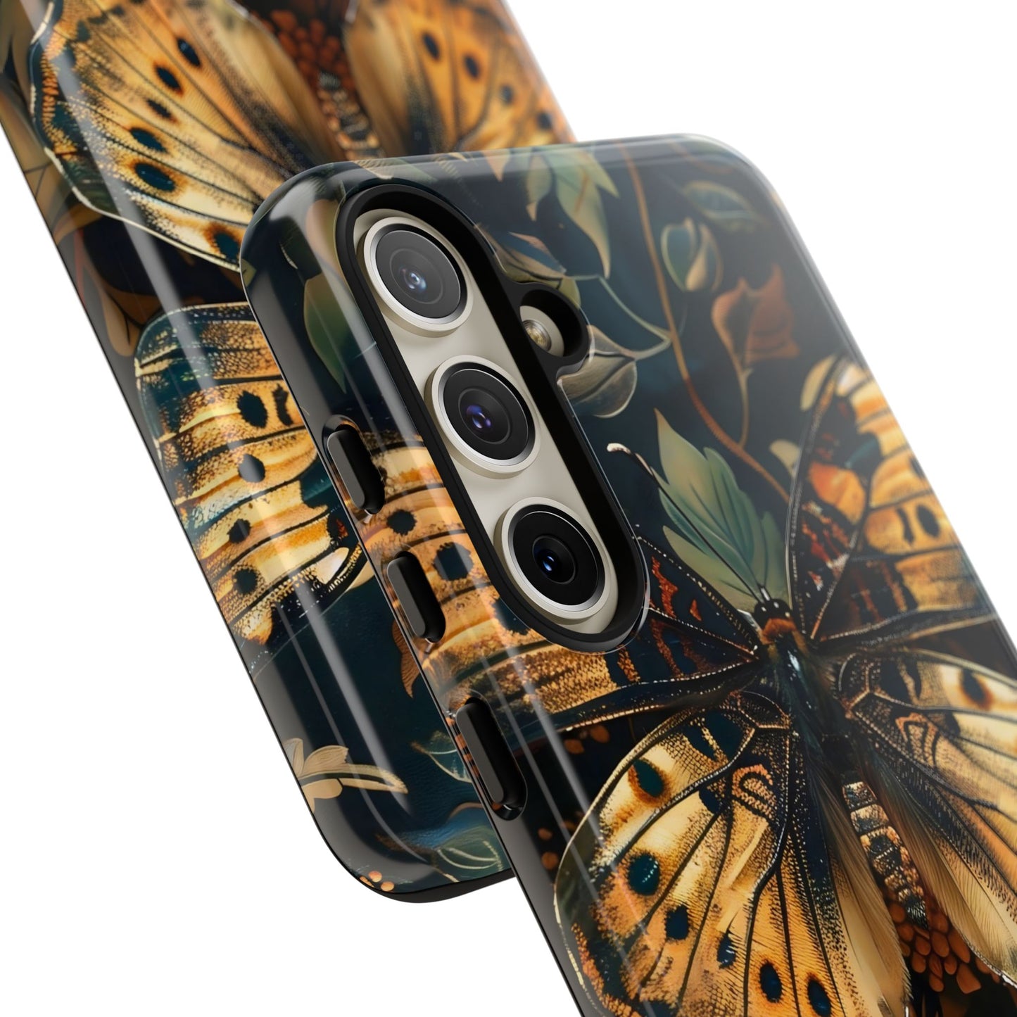 Butterfly Floral Phone Case, Tough Cases, Protective Cover, Unique Gift, Nature Lover, Art Print, Spring Decor