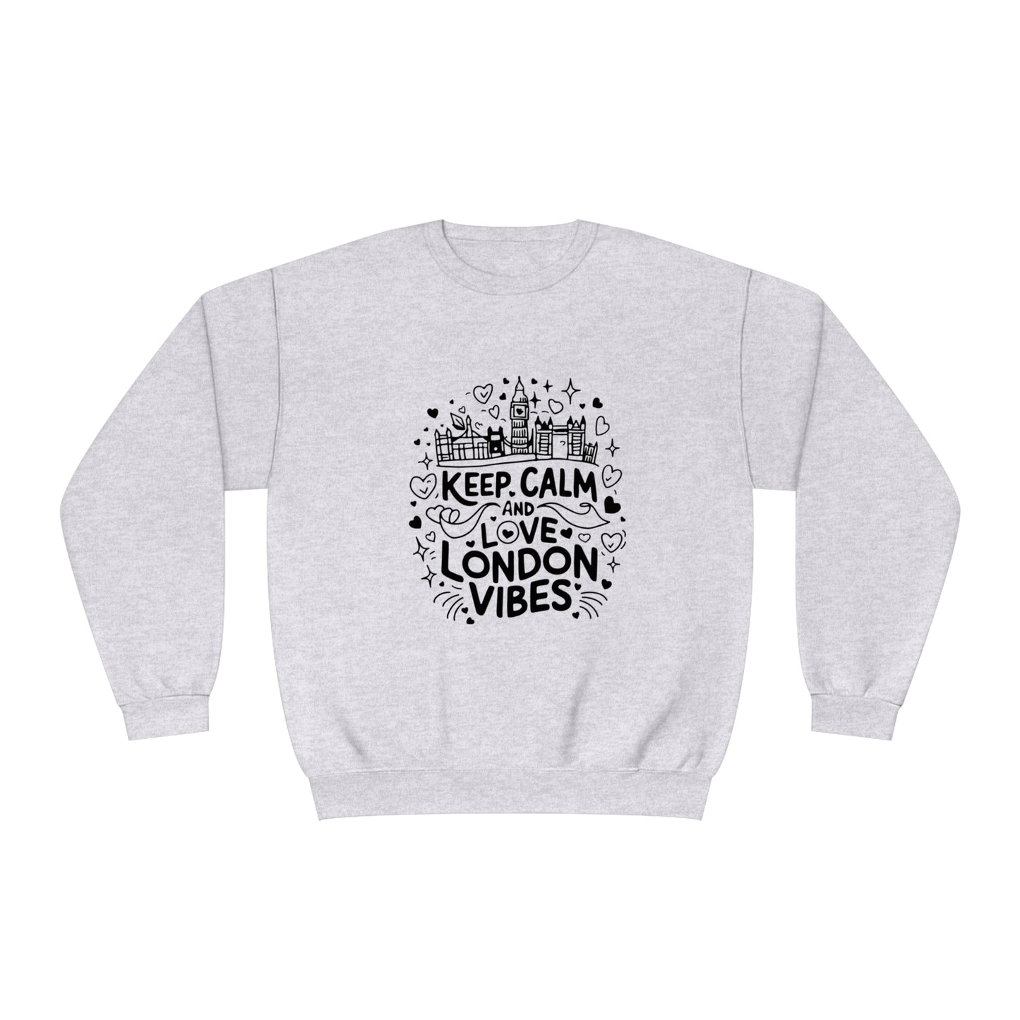 Unisex NuBlend® Crewneck Sweatshirt - Keep Calm and Love London Vibes